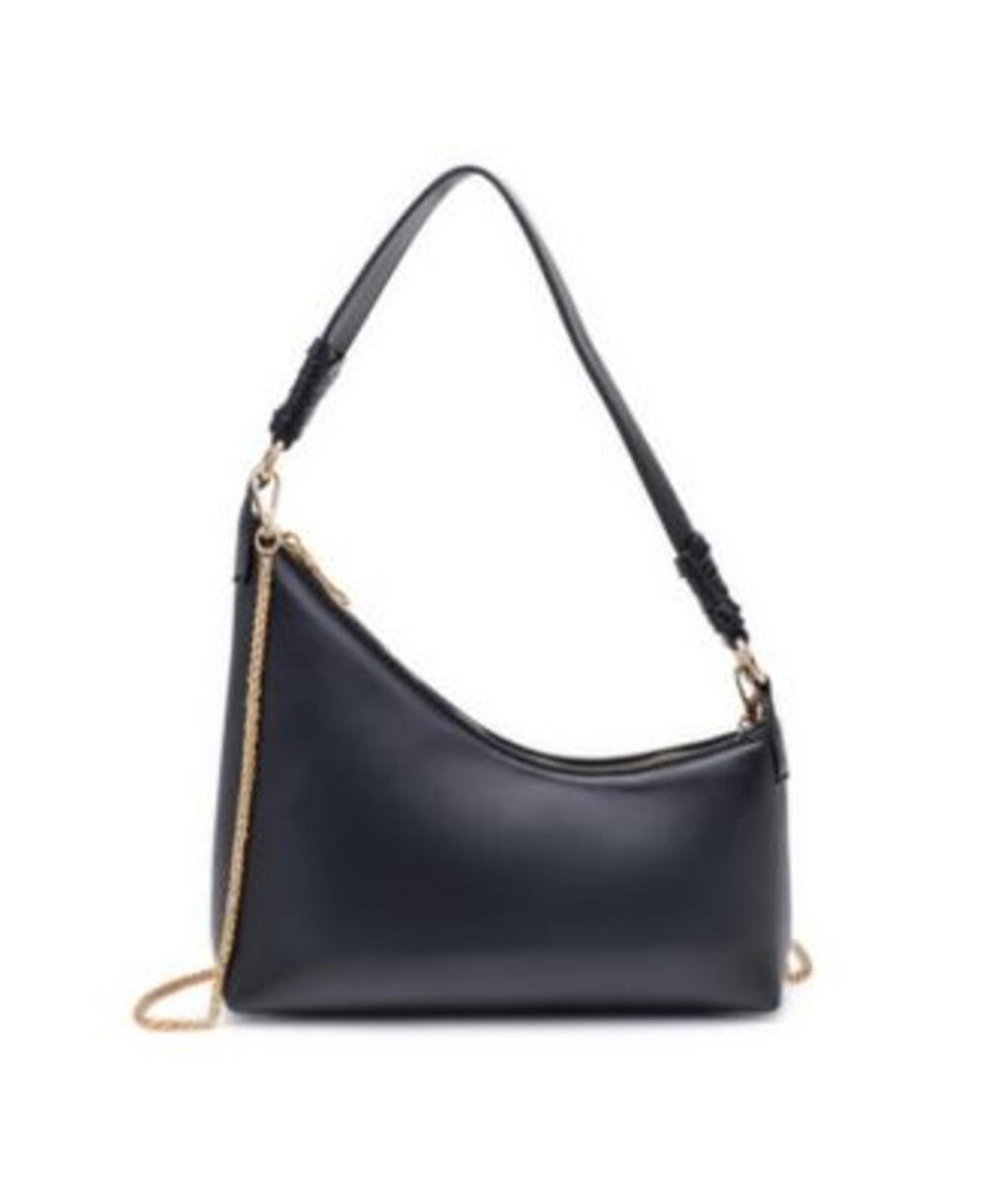 Urban Expressions Women's Asymmetric Shoulder Bag in Black & Gold